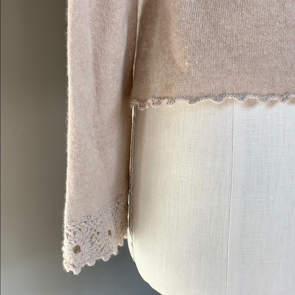 Boho inspired Nanette Lepore cashmere sweater - Picture 4 of 6